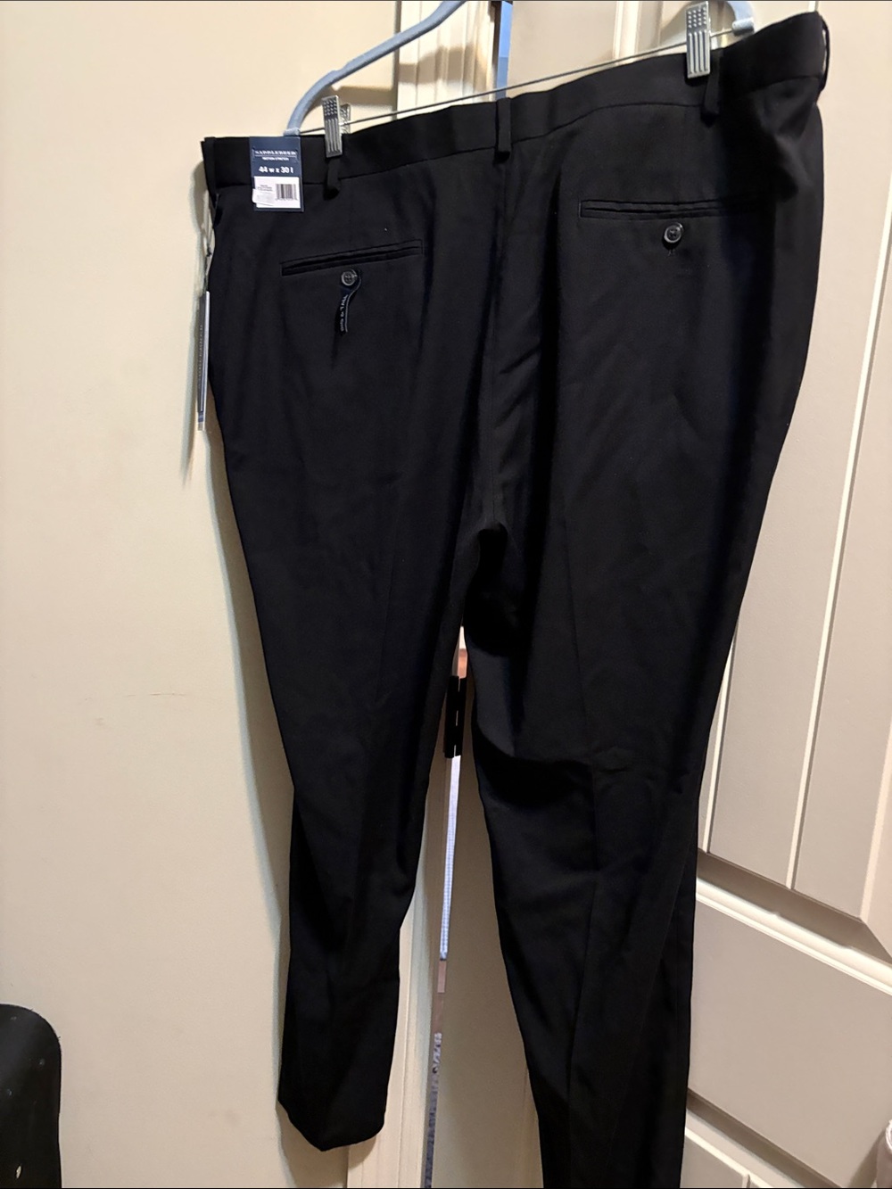 Saddlebred Black Men's Dress Pants - Classic Straight Leg
